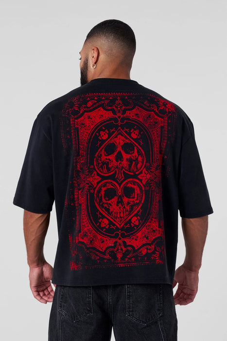 4223 - PERSIAN RUG TEES - BLACK
