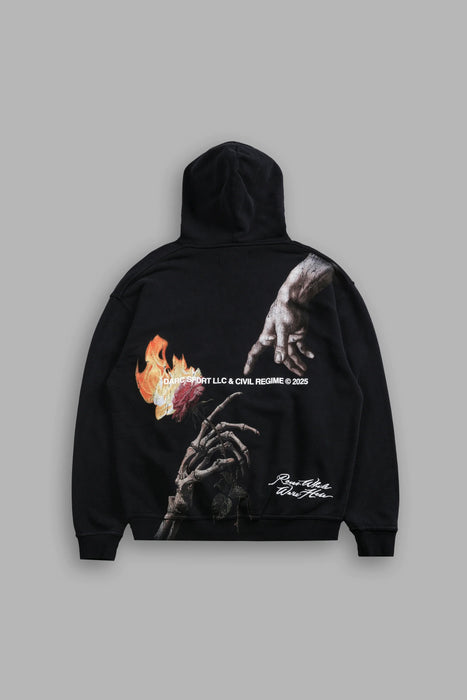 ETERNAL FIRE "BISHOP" HOODIE - BLACK