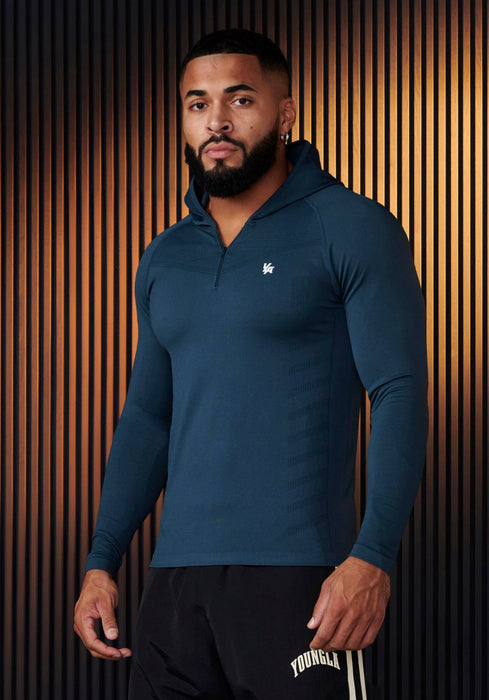 832 - SUPERVILLIAN COMPRESSION HOODIES TEAL