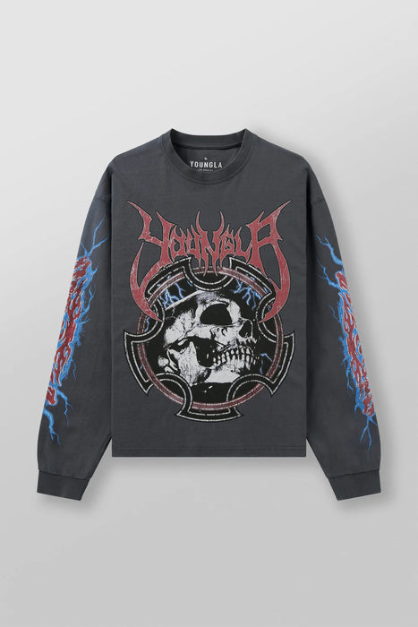 8012 - OUTCAST LONGSLEEVES CHARCOAL WASH