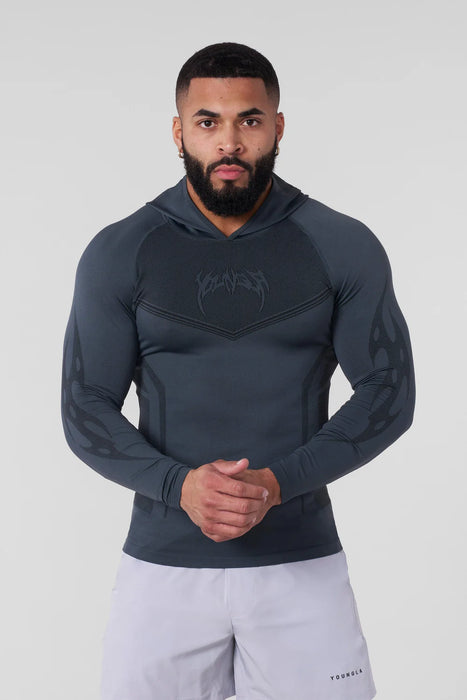 8062 - WARRIOR COMPRESSION HOODIES DEEP TEAL
