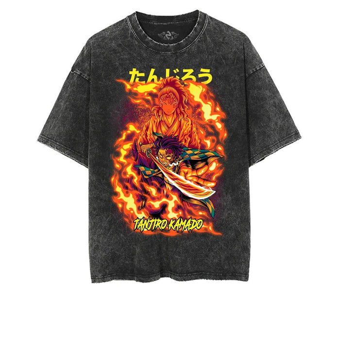 TANJIRO SUN BREATH VINTAGE TEE
