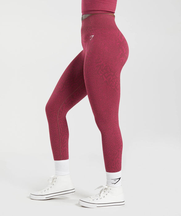 Adapt Animal Seamless Leggings - Cherry Brown