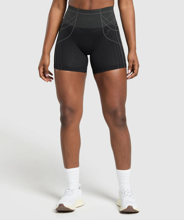 Apex Seamless Shorts - Black/Graphite Grey