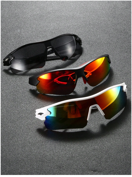 Set de 3 Gafas de ciclismo para exteriores, mountain bike y senderismo