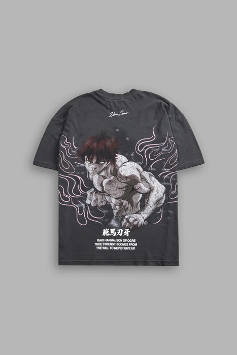 The Champion "Premium" Oversized Tee in Wolf Gray