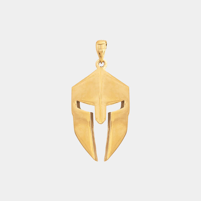 SPARTAN HELMET PENDANT - GOLD