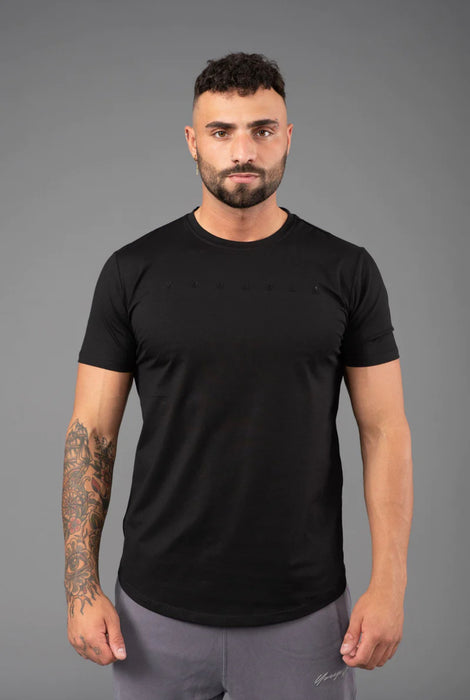 459 MONOCHROME FITTED TEES BLACK