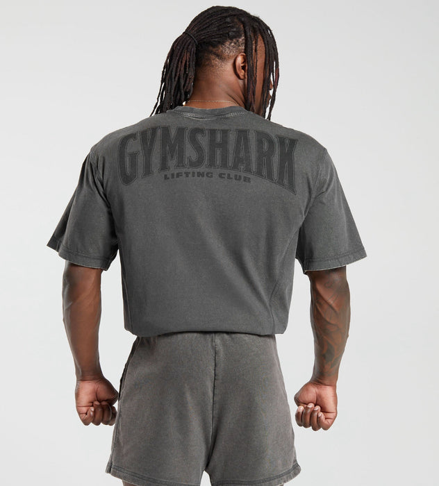 Heritage Washed T-shirt Onyx Grey