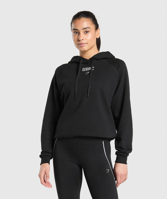RUNNING GRAPHIC HOODIE - BLACK