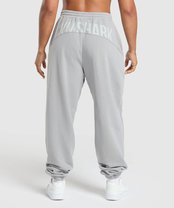 Power Washed Joggers - Silver Grey