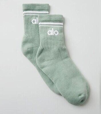 UNISEX HALF-CRW THROWBACK SOCK ICY SAGE/WHITE
