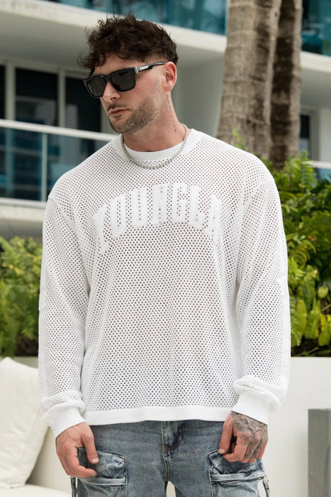 8016 - 99 KNIT LONG SLEEVES - WHITE