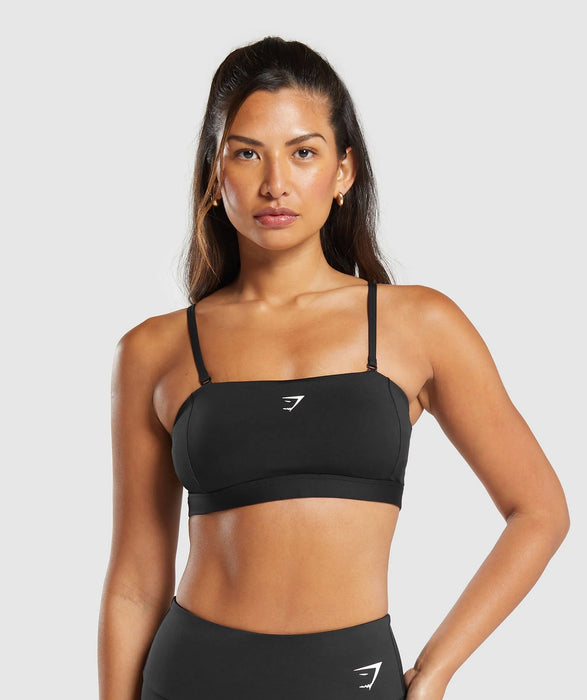 MULTI WAY STRAP BANDEAU BRA- BLACK