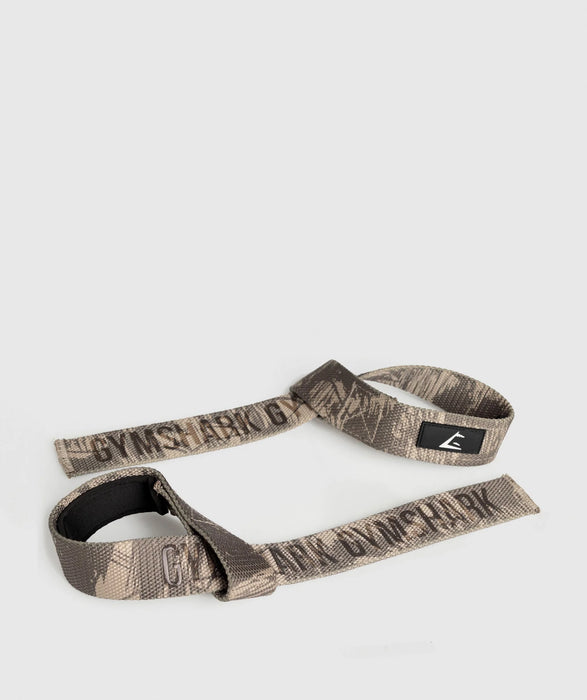 LEGACY SILICONE LIFTING STRAPS - CAMO BROWN