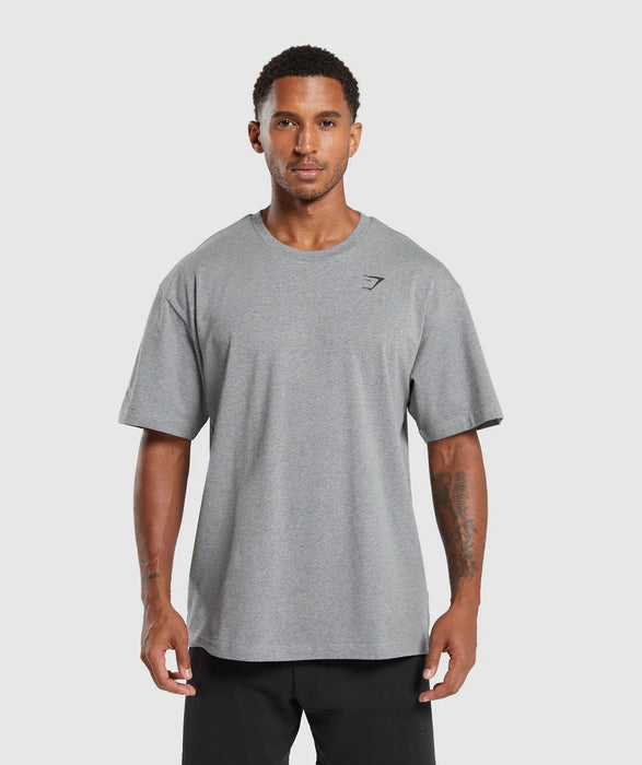 Essential Oversized T-Shirt - Charcoal Grey Marl