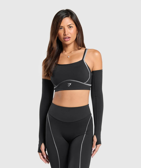 Icon 1 Trend Long Sleeve Top - Black/Metal Grey