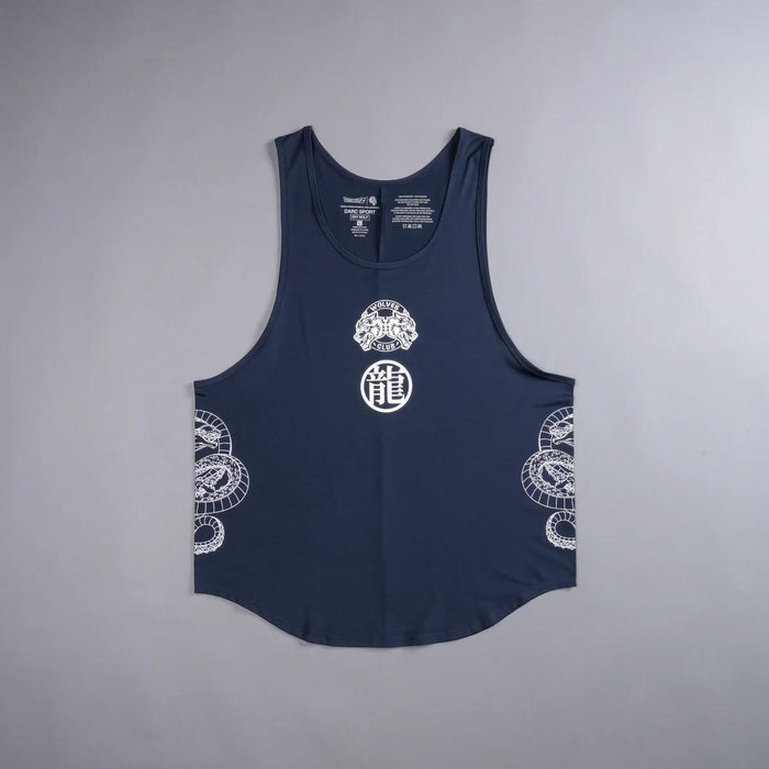 Wish "Dry Wolf" (Drop) Tank in Navy