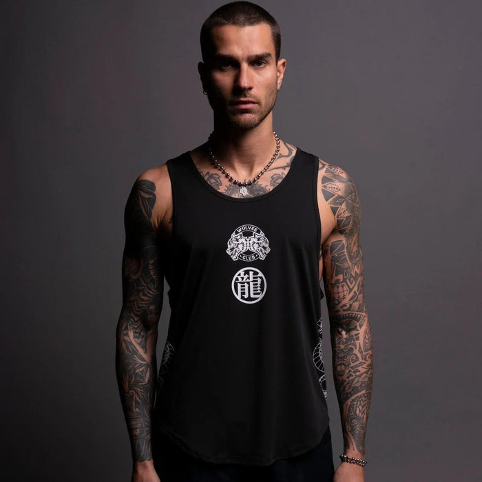 Wish "Dry Wolf" (Drop) Tank in Black-Darcsport