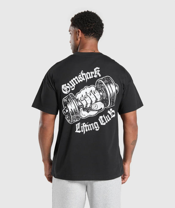 Lifting Club Apparel Graphic T-Shirt Black