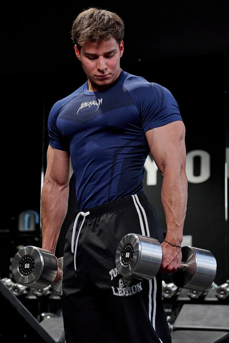 4041 - WARRIOR COMPRESSION TEES NAVY