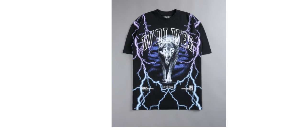 ALL THE ENERGY "PREMIUM VINTAGE" OVERSIZED TEE IN BLACK-PURPLE