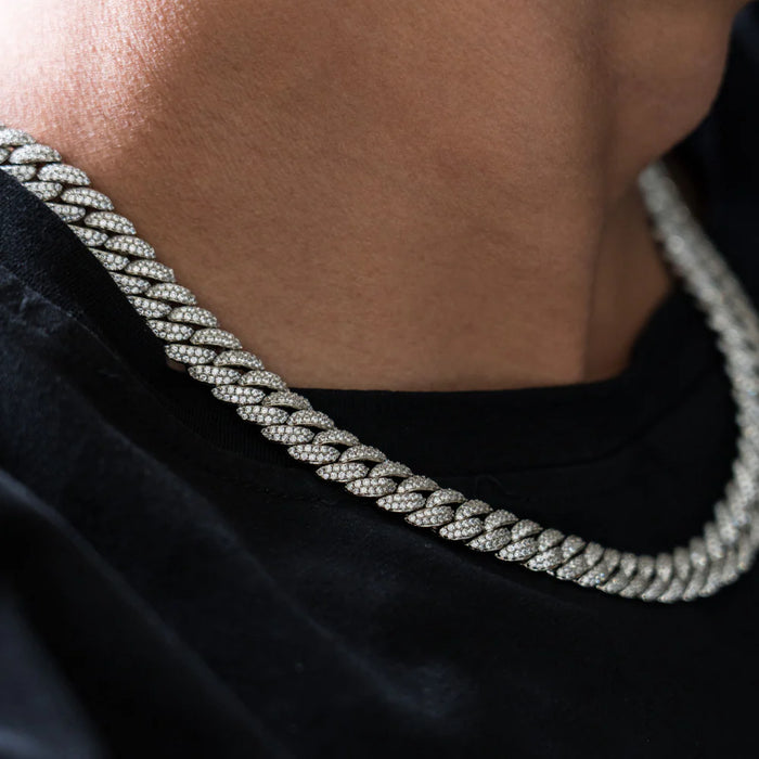 ICED CUBAN ESSENTIALS CHAIN - SILVER RG169