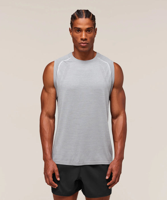 Versatile Seamless Tank - Light Grey/Smokey Grey