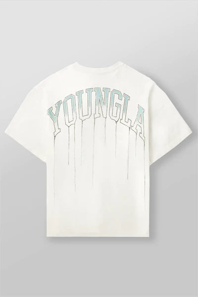 W428 - DRIP OVERSIZED TEE COCONUT MILK