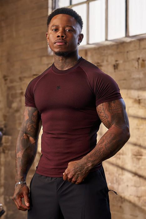 4339 FORME COMPRESSION TEES BURGUNDY