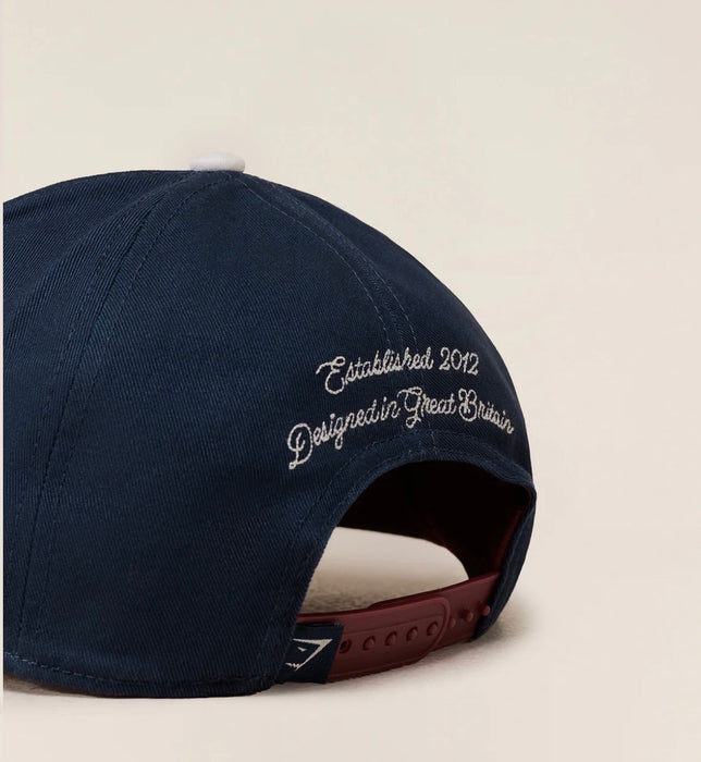 Gymshark 6 Panel Collegiate Trucker - Heavy Blue