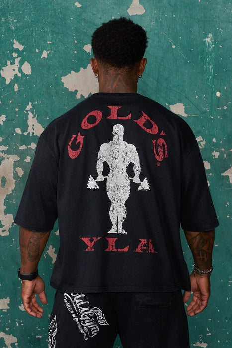 4002 GOLDS GYM NEW AGE TEES BLACK