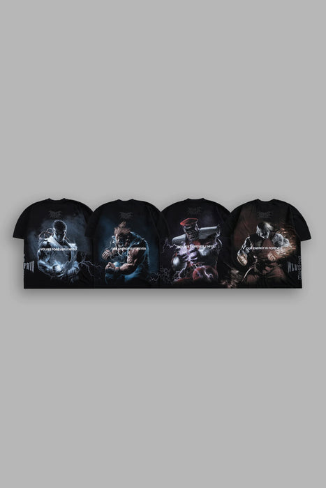 Street Fighter "Side-By-Side" Tee Box Set in Black
