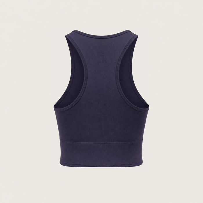 Gymshark Washed Crop Tank - Midnight Purple/Wash