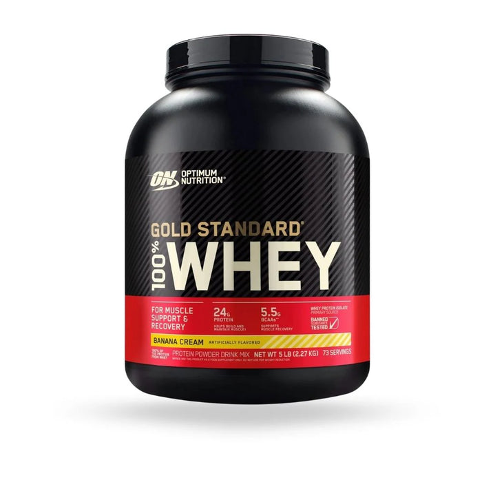 WHEY GOLD STANDARD OPTIMUM NUTRITION 74 SERVIDAS 5LBS