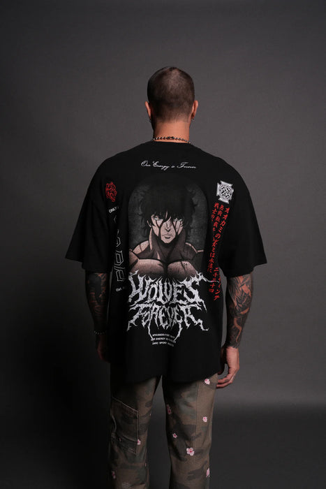 Unbreakable Will "Premium" Oversized Tee in Black