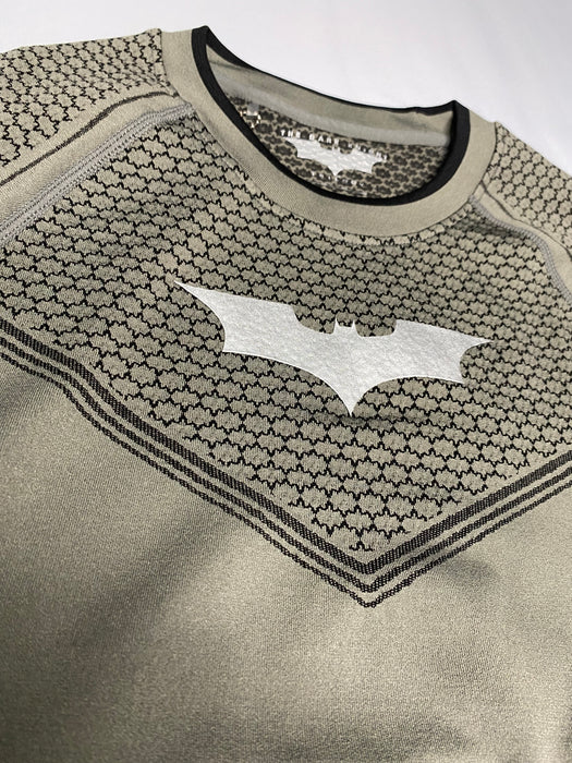 8004 - BATMAN COMPRESSION LONGSLEEVES - GREY GREEN