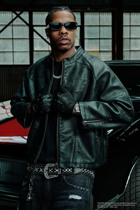 5214 - BATMAN LEATHER JACKETS - BLACK