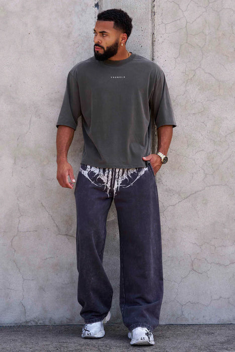 2079 - DARK WAVE JOGGERS - CHARCOAL WASH