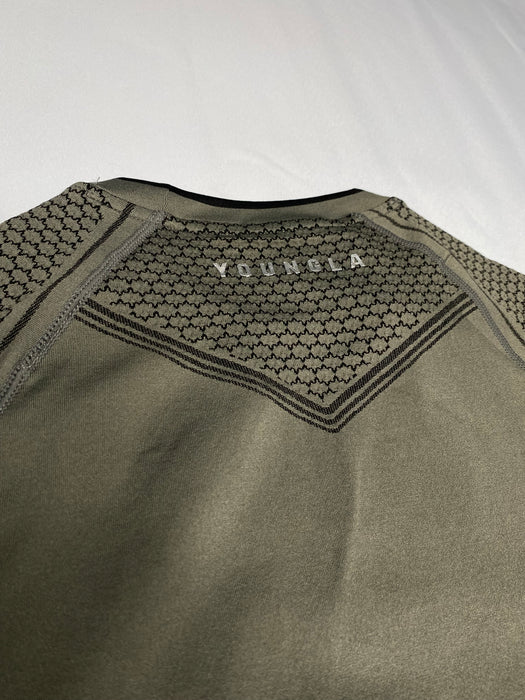8004 - BATMAN COMPRESSION LONGSLEEVES - GREY GREEN
