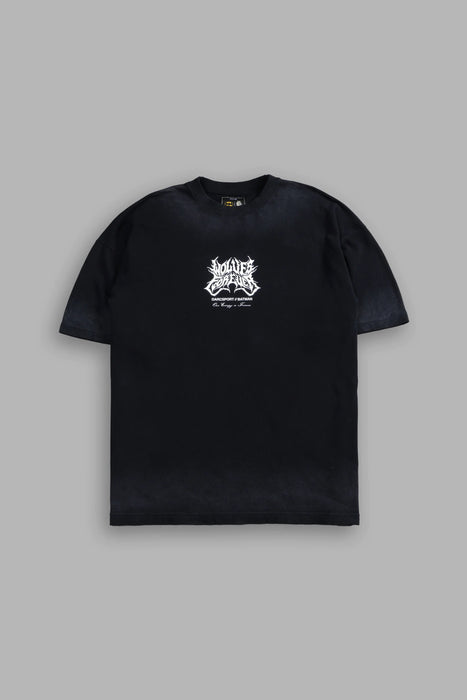 Born in the Shadows "Premium" Oversized Tee - BLACK DRIFT WASH