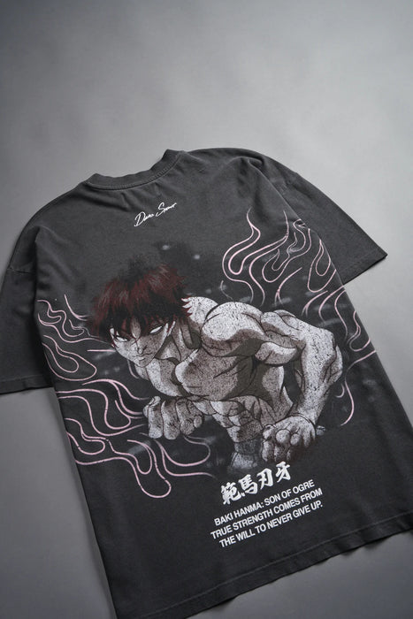 The Champion "Premium" Oversized Tee in Wolf Gray