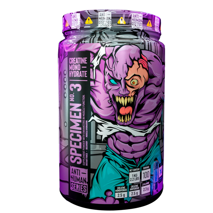 CREATINE MONOHYDRATE SPECIMEN No. 03 ANTI-HUMAN 100 SERVIDAS 1KG. (2.2 LBS)