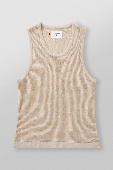 3048 - CROCHET TANKS - TAN