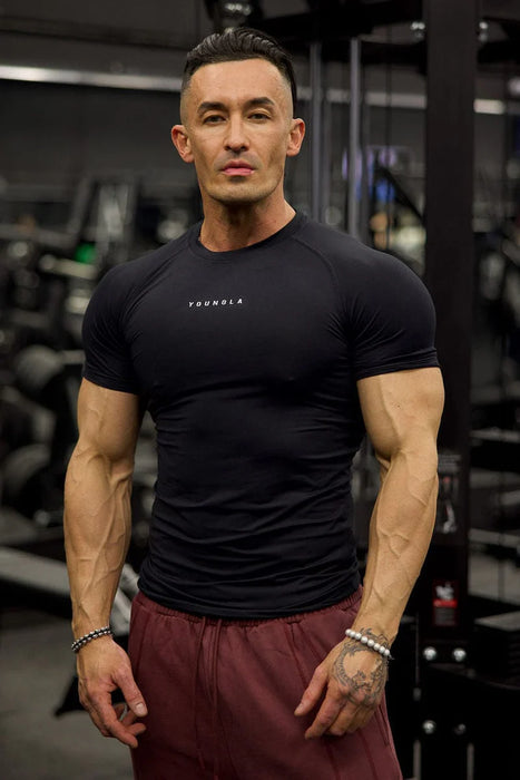 4193 - Classic Compression Tees Black