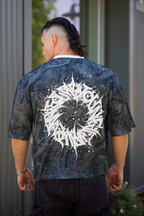4073 - CYCLONE JERSEY BLACK DARK TREE CAMO