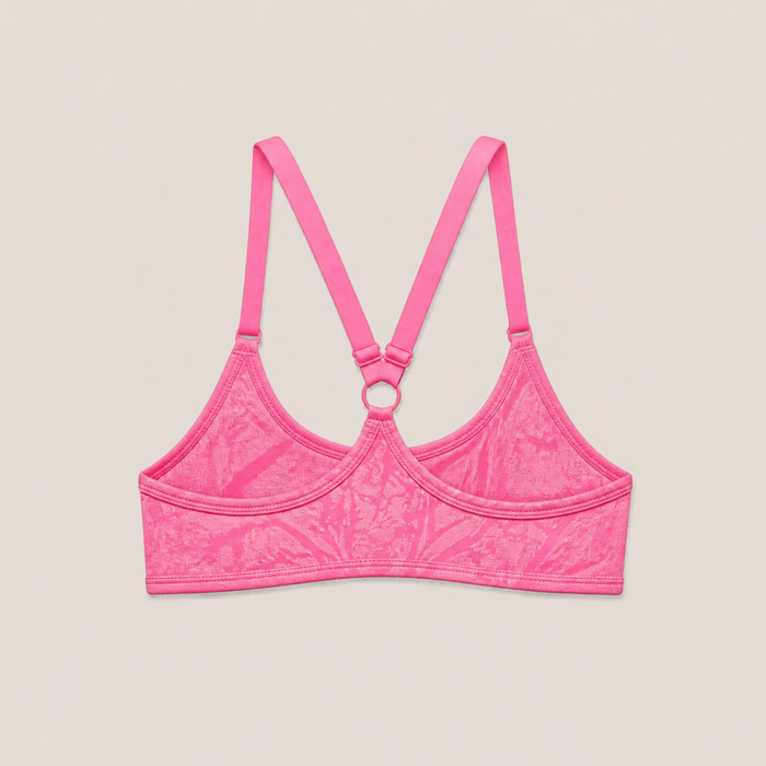 Gymshark Adapt Animal Sports Bra - Electric Pink/Sorbet Yellow