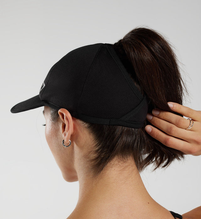 Ponytail Cap - Black