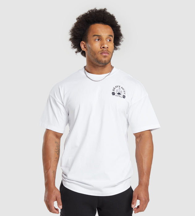 Cartoon Lifting T-Shirt - White