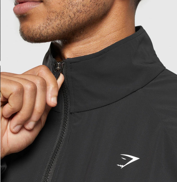 Gymshark Contrast Track Top - Black